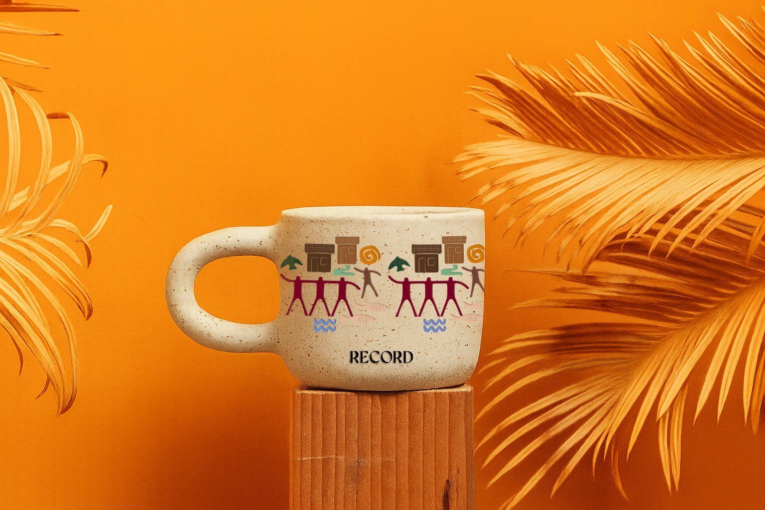 Caneca de cerâmica Record